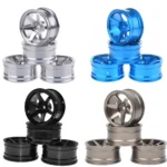 a group of rims stacked on each other